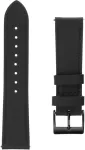 Fixed | Leather Strap with Quick Release 22mm for Smartwatch | Black