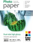 ColorWay High Glossy dual-side Photo Paper | 220 g/m&sup2; | A4