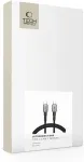 Tech-Protect USB-kaabel USB-C otsik <-> USB-C otsik, 1m, 100W / 5A, tumehall, punutud kaabliga,