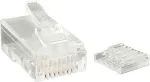 StarTech .com Cat 6 RJ45 Stranded Modular Plug Connector - Netzwerkanschluss - RJ-45 (M) - abgeschirmt - CAT 6 - verseilt - klar (Packung von 50 )