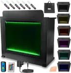 No name DJ Table XL BK booth stand with lighting