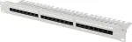 LANBERG PATCH PANEL 24 PORTS 1U 19" CAT.6A UTP WITH SHELF GREY