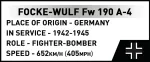 COBI Focke-Wulf Fw 190 A-4