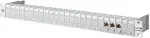 Metz CONNECT E-DAT moodul 24x8(8) 1HE Cat.6A patch-paneel, light grey