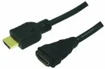 Logilink HDMI-Kabel Ethernet A -> A St/Bu 3.00m Gold Verl.