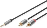 Digitus Adapterkabel, 3,5mm Klinke auf Cinch 1m