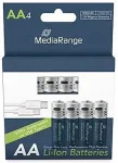 MEDIARANGE Akku USB-C Li-ION AA 1,5V 4St