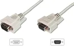 Digitus Seriell-Verl. D-Sub9 -> D-Sub9 2.00m St/Bu grau Polybeutel