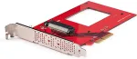 V&otilde;rgukaart StarTech U.3 PCIe Adapterkarte PCIe 4.0 x4 Adapter fur 6,35cm 2,5Zoll U.3 NVMe SSDs SFF-TA-1001 PCI Express Add-in Karte