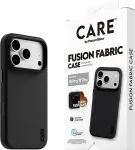 PANZERGLASS CARE by Fusion Fabric Case Beskyttelsescover til iPhone 18 Pro, iPhone 17 Pro Sort