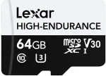 M&auml;lukaart Lexar High-Endurance 64 GB MicroSDXC UHS-I Class 10