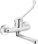 Deante Wall-mounted washbasin mixer with lever Clinic
