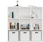 TOP E SHOP MALAX 3x3 H WHITE SHELVING UNIT