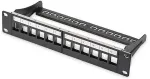 Digitus Patchpanel 1HE 12-Port Modular schw.