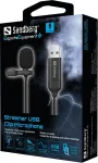 SANDBERG Streamer USB Clip Microphone