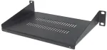 Intellinet 10" Fachboden 150mm Frontmont. 1HE perforiert sw