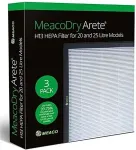Meaco Dry Arete One H13 HEPA Filter 20L / 25L, 3 pieces for Meaco Dry Arete One 20L and 25L dehumidifiers
