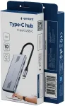 GEMBIRD 4-port USB-C 3.2 Gen 2 Type-C