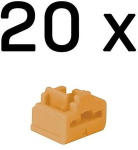Lindy RJ45 Port Lock (without key) (orange, 20 pieces, Code Orange)