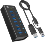 ICY BOX Hub 7-Port IcyBox USB 3.2 IB-AC618a Aluminium Geh&auml;use
