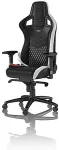 Noblechairs EPIC Echtleder Gaming Stuhl - schwarz/wei&szlig;/rot