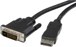 StarTech .com DisplayPort auf DVI Kabel - DP zu DVI Video Konverter St/St - DisplayPort-Kabel - DisplayPort (M) - DVI-D (M) - 1,8m - Schwarz (DP2DVIMM6)