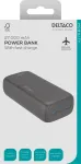 DELTACO Powerbank , 27 000 mAh with fast charge and 3 ports, 2x USB-A 22.5W, 1x USB-C PD 20W, black / PB-C1011 / 1903848