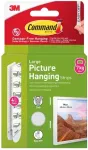 3m pildiriputusribad Command Strips Large 4tk, valge