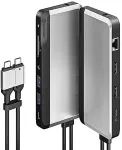 ALOGIC TWIN USB-C SUPER DOCK GE 10-IN-1 WITH DUAL DISPLAY 4K 60H