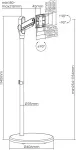 Maclean Mobile TV Monitor stand 17-35' MC-970W