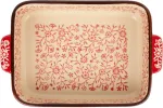 Home4you Ahjuvorm STAR BAKE 21x14cm, punane keraamika