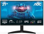 Monitor AOC | Q27B36X | 27 " | IPS | QHD | 16:9 | 144 Hz | 4 ms | 2560 x 1440 pixels | 300 cd/m&sup2; | HDMI ports quantity 1 | Black
