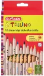 Herlitz v&auml;rvipliiats, Trilino, 12 v&auml;rvi, j&auml;medad, kolmnurksed