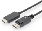 Digitus DisplayPort Adapterkabel DPort -> HDMIA St/St 8K 1m