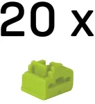 Lindy RJ45 Port Schl&ouml;sser gr&uuml;n, 20 St&uuml;ck