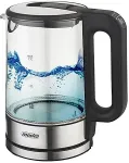 Veekeetja Mesko Home MS 1301B electric kettle 1.7 L 2200 W Black, Stainless steel, Transparent