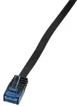 Logilink Flachpatchkabel RJ45 U/UTP Cat6 1.00m schwarz
