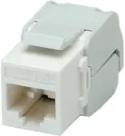 ROLINE Cat.6 (Class E) Keystone, ungeschirmt, werkzeuglos, weiss