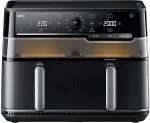 Frit&uuml;&uuml;r Braun TwinCook 5 Double 10 L Stand-alone 2800 W Hot air fryer Black