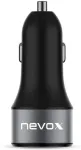 Nevox USB PD Type C + QC 3.0 car charging adapter, charger (black)