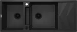 Deante 2-bowl magnetic granite sink with drainer