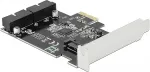 DELOCK PCI Express x1 card to 2 x internal USB 5 Gbps header connectors