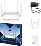 CUDY WR3000P wireless router 2.5 Gigabit Ethernet Dual-band (2.4 GHz / 5 GHz) White