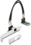 DeLOCK M.2 Key B+M 1 x RJ45 2,5 Gigabit LAN Netzwerkkarte