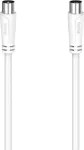 HAMA 00205045 Cable Antenna 90dB 1.5m White