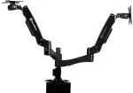 SilverStone SST-ARM22BC monitor mount / stand 61 cm (24") Desk Black