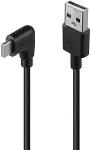 Lindy USB 2.0 Typ A an C Kabel, 90&deg; gewinkelt 1m