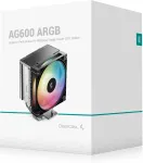 Deepcool AG600 ARGB Processor Air cooler 12 cm Black 1 pc(s)