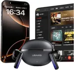 USAMS Bluetooth headphones TWS E02 ANC+ENC black