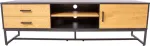 Home4you TV-laud AMSTERDAM 160x40xH50cm, tamm/must
